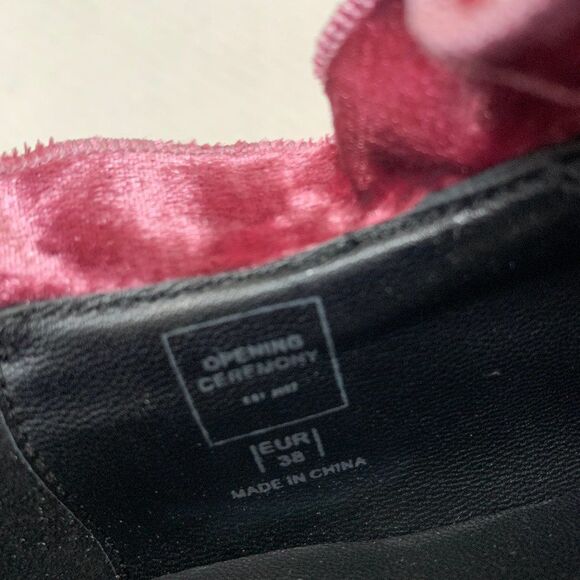 Opening Ceremony Didi Velvet Ruffle Sneaker Pink - Picture 8 of 12